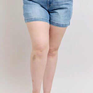 Judy Blue Plus Size High Rise Denim Shorts